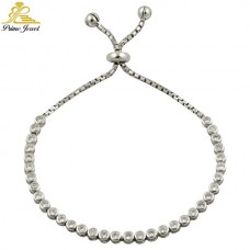 Gümüş Nazar Boncuklu  Bilezik/Bileklik     